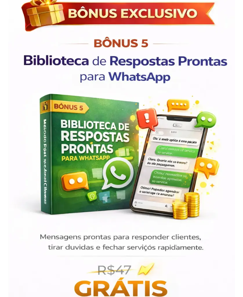 Bônus 5 — Biblioteca de Respostas WhatsApp